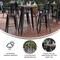 Flash Furniture 30 RD Bar Top Table Brown Poly Top/Black Frame JJ-T14623H-76-BRBK-GG - alternate 10